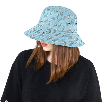Wolf Design Print Pattern Unisex Bucket Hat