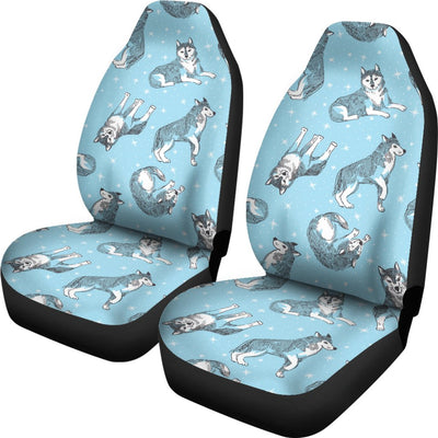 Wolf Design Print Pattern Universal Fit Car Seat Covers