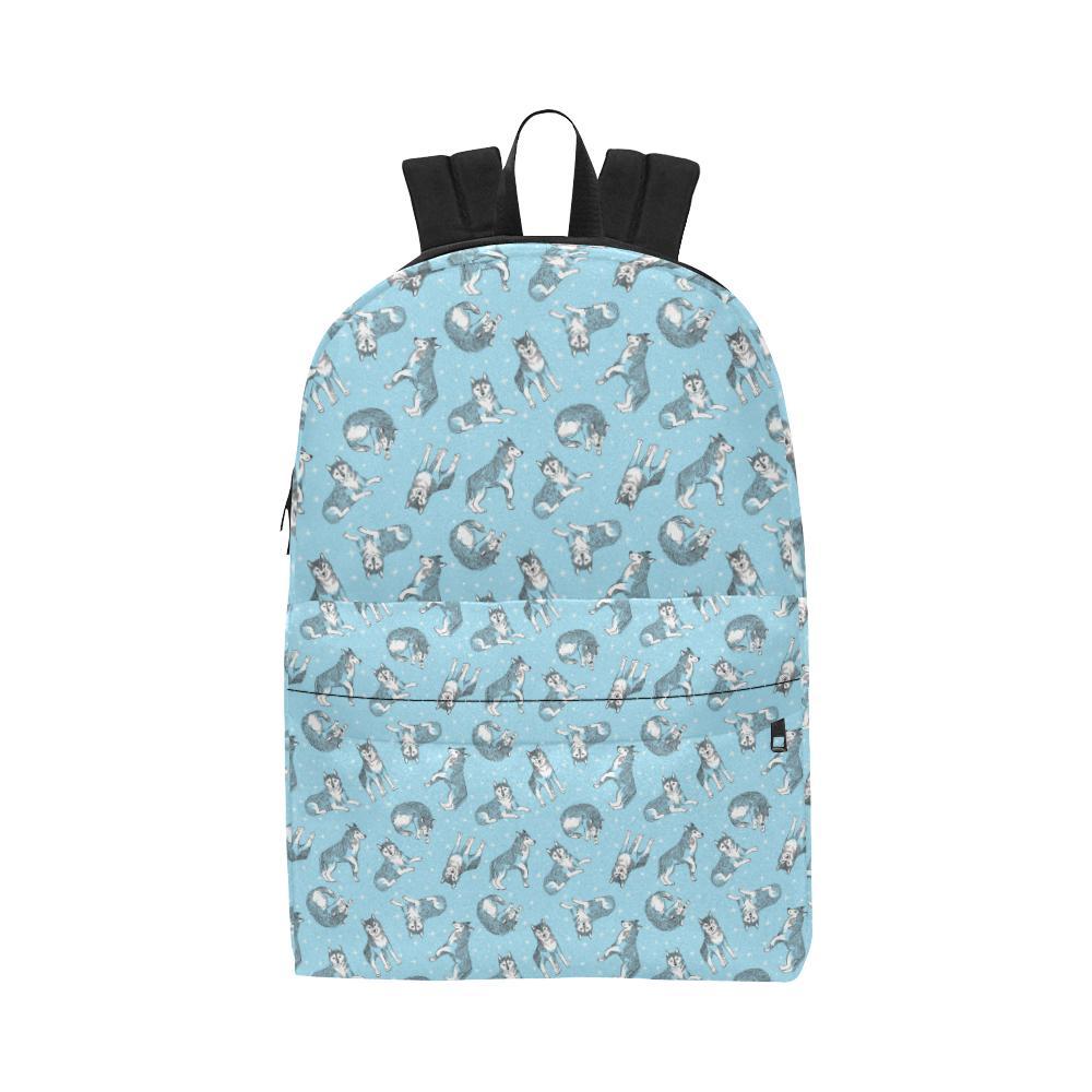 Wolf Design Print Pattern Waterproof Backpack-JTAMIGO.COM