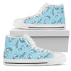 Wolf Design Print Pattern Women High Top Shoes