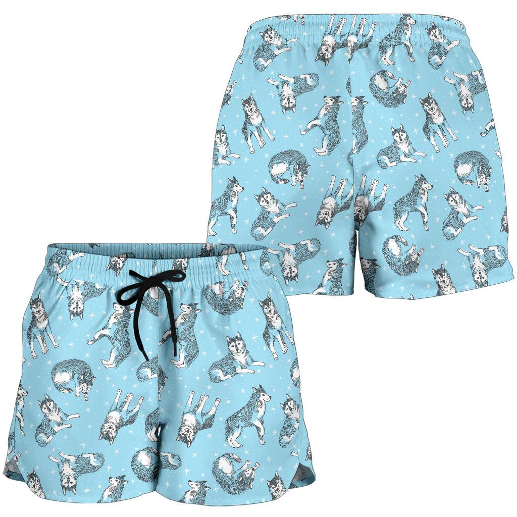 Wolf Design Print Pattern/Shorts.jpg Women Shorts-JTAMIGO.COM