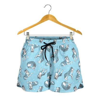 Wolf Design Print Pattern/Shorts.jpg Women Shorts-JTAMIGO.COM