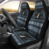 Wolf Tree of Life Knit Design Print Universal Fit Car Seat Covers