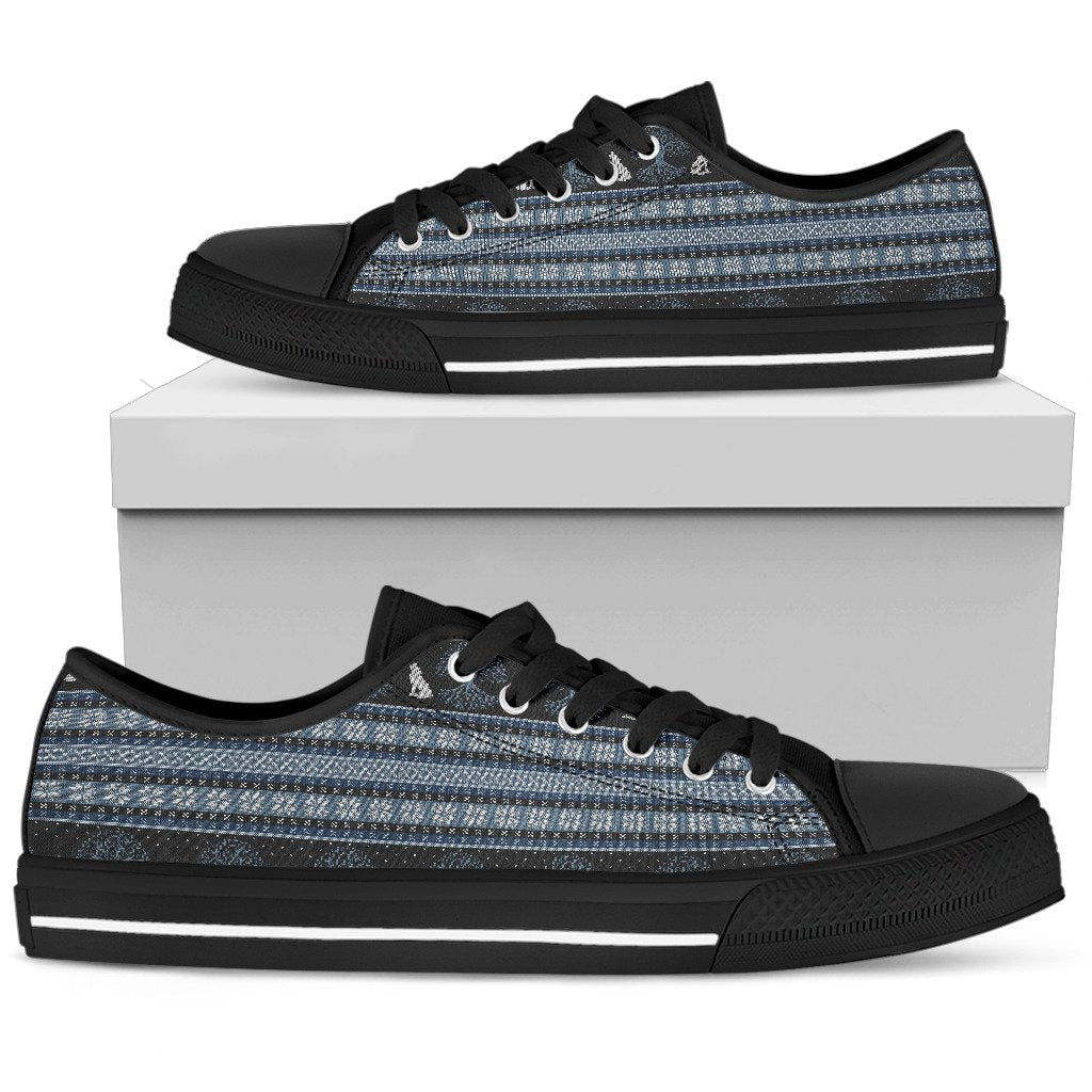 Wolf Tree of Life Knit Design Print Women Low Top Shoes-JTAMIGO.COM