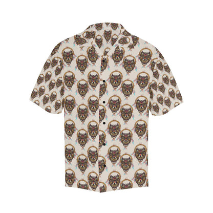 Wolf Tribal Dream Catcher Design Print Men Aloha Hawaiian Shirt