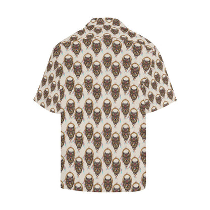 Wolf Tribal Dream Catcher Design Print Men Aloha Hawaiian Shirt