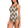 Wolf Tribal Dream Catcher Design Print One Piece Swimsuit-JTAMIGO.COM