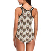 Wolf Tribal Dream Catcher Design Print One Piece Swimsuit-JTAMIGO.COM