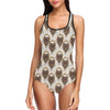 Wolf Tribal Dream Catcher Design Print One Piece Swimsuit-JTAMIGO.COM