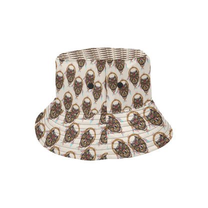 Wolf Tribal Dream Catcher Design Print Unisex Bucket Hat