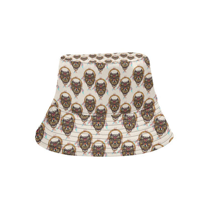 Wolf Tribal Dream Catcher Design Print Unisex Bucket Hat