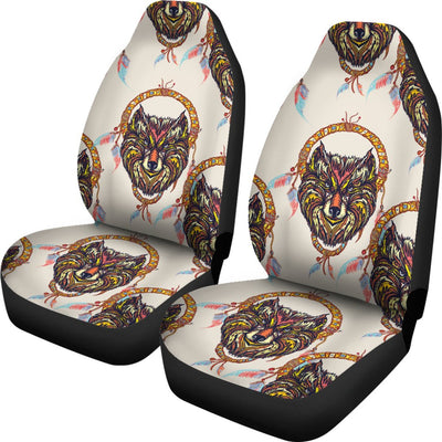 Wolf Tribal Dream Catcher Design Print Universal Fit Car Seat Covers