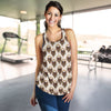 Wolf Tribal Dream Catcher Design Print Women Racerback Tank Top
