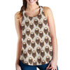 Wolf Tribal Dream Catcher Design Print Women Racerback Tank Top