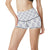 Wolf with Flower Print Design High Waisted Spandex Shorts-JTAMIGO.COM