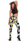 Yellow Plumeria Hawaiian Flowers Women Leggings