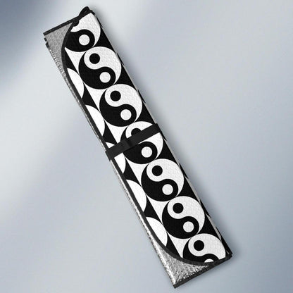 Yin Yang Classic Pattern Design Print Car Sun Shade For Windshield