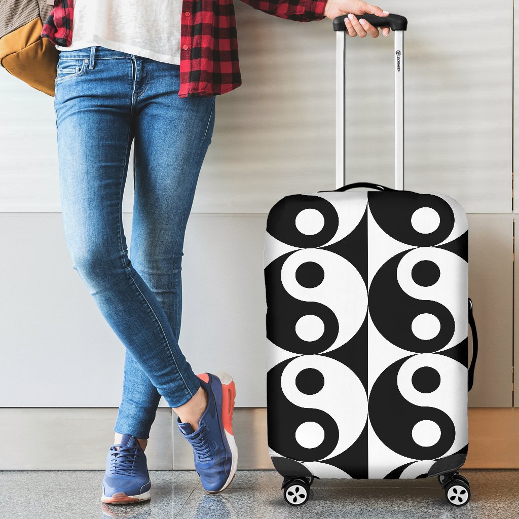 Yin Yang Classic Pattern Design Print Luggage Cover Protector