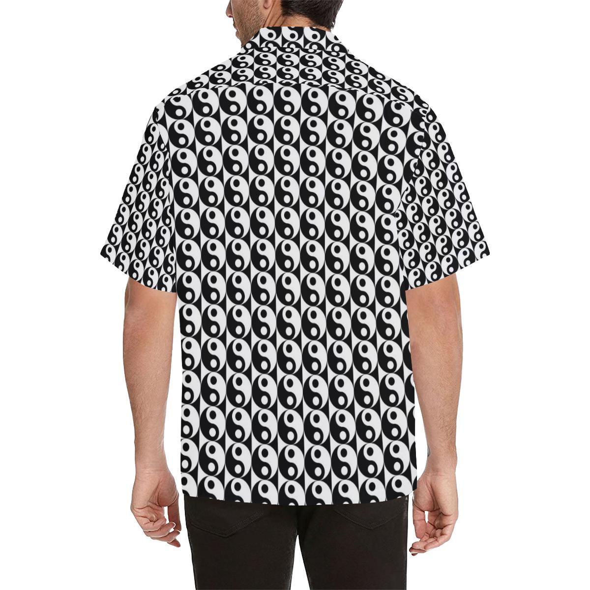 Yin Yang Classic Pattern Design Print Men Aloha Hawaiian Shirt