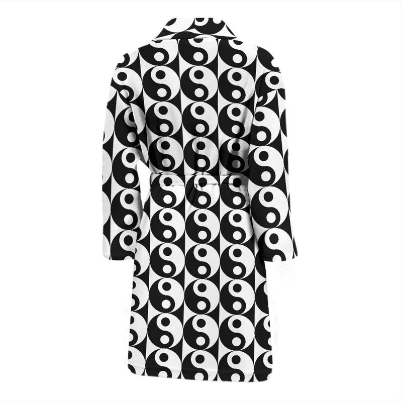Yin Yang Classic Pattern Design Print Men Bath Robe-JTAMIGO.COM