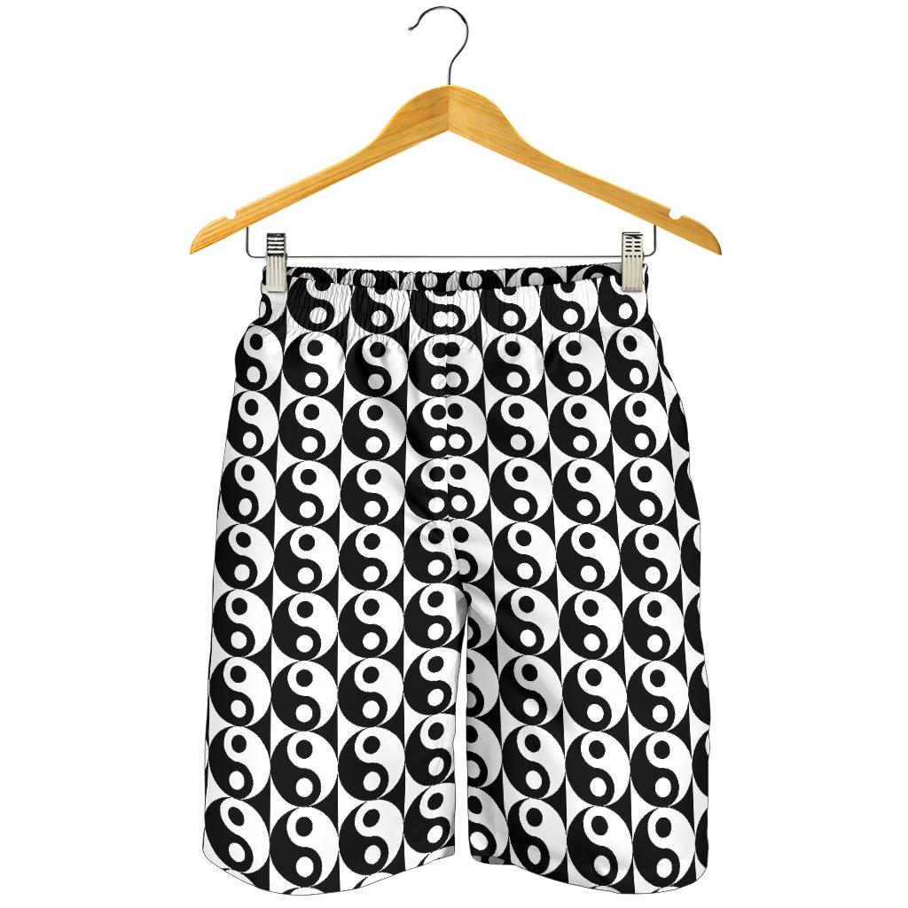 Yin Yang Classic Pattern Design Print Mens Shorts-JTAMIGO.COM