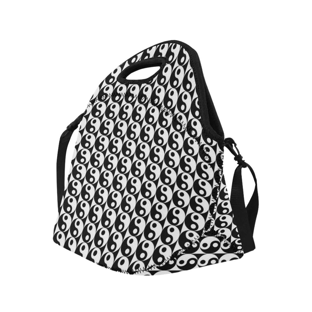 Yin Yang Classic Pattern Design Print Neoprene Lunch Bag (Model 1669)(Large)-JTAMIGO.COM