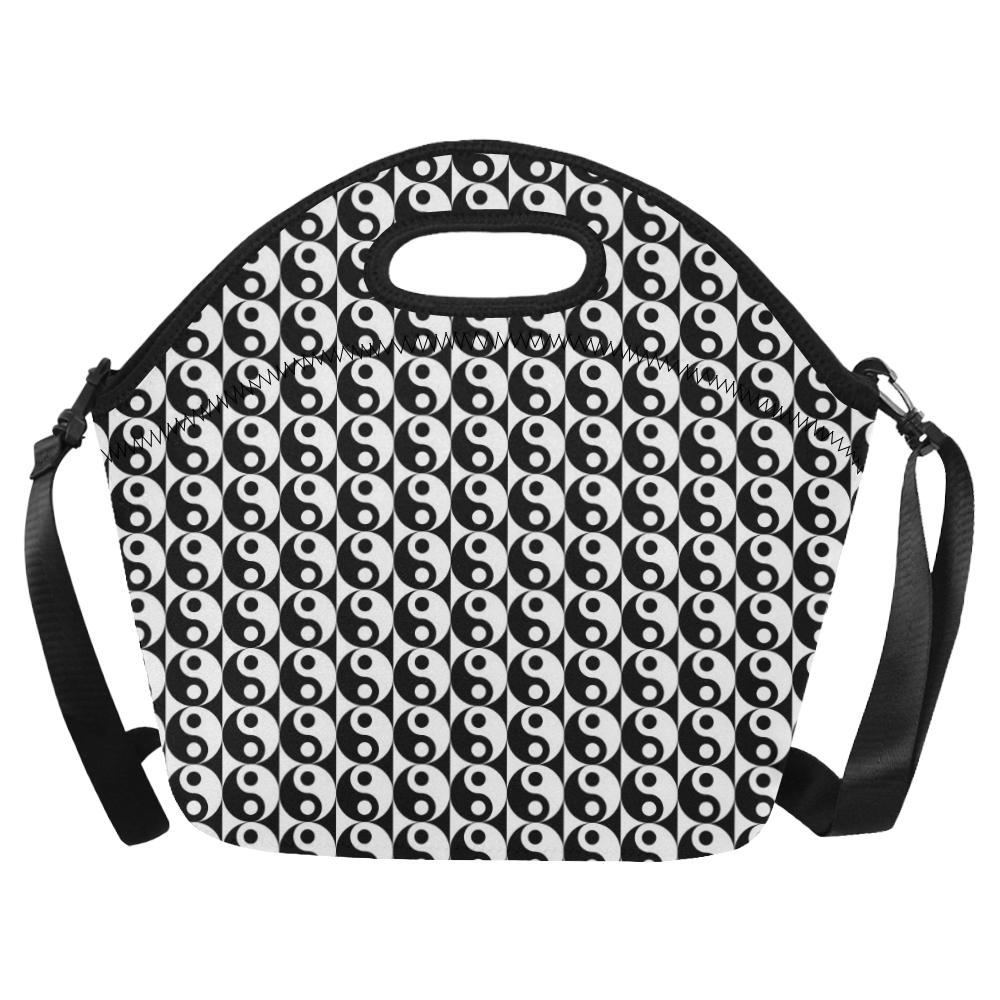 Yin Yang Classic Pattern Design Print Neoprene Lunch Bag (Model 1669)(Large)-JTAMIGO.COM
