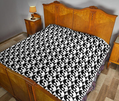 Yin Yang Classic Pattern Design Print Quilt-JTAMIGO.COM