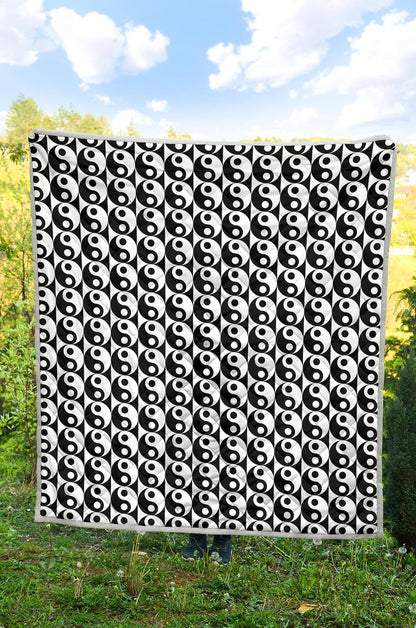 Yin Yang Classic Pattern Design Print Quilt-JTAMIGO.COM