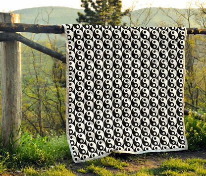 Yin Yang Classic Pattern Design Print Quilt-JTAMIGO.COM