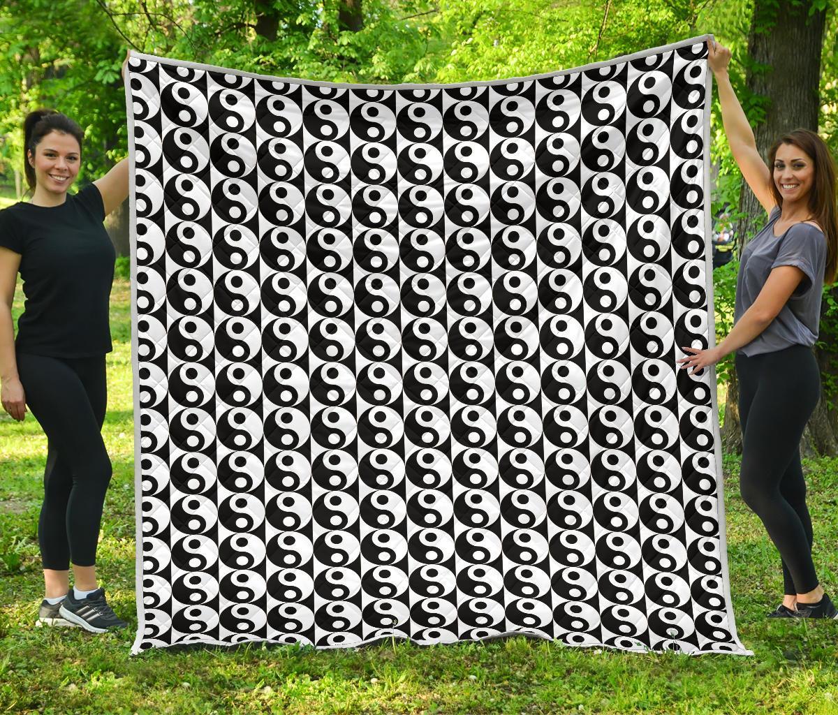 Yin Yang Classic Pattern Design Print Quilt-JTAMIGO.COM