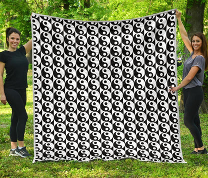 Yin Yang Classic Pattern Design Print Quilt-JTAMIGO.COM