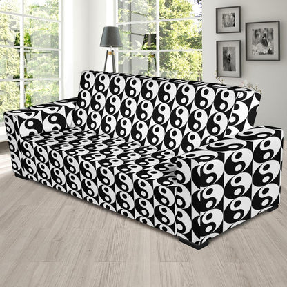 Yin Yang Classic Pattern Design Print Sofa Slipcover-JTAMIGO.COM