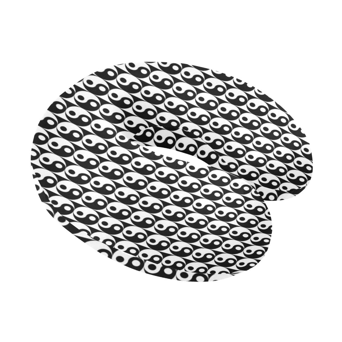 Yin Yang Classic Pattern Design Print U-Shaped Travel Neck Pillow-JTAMIGO.COM