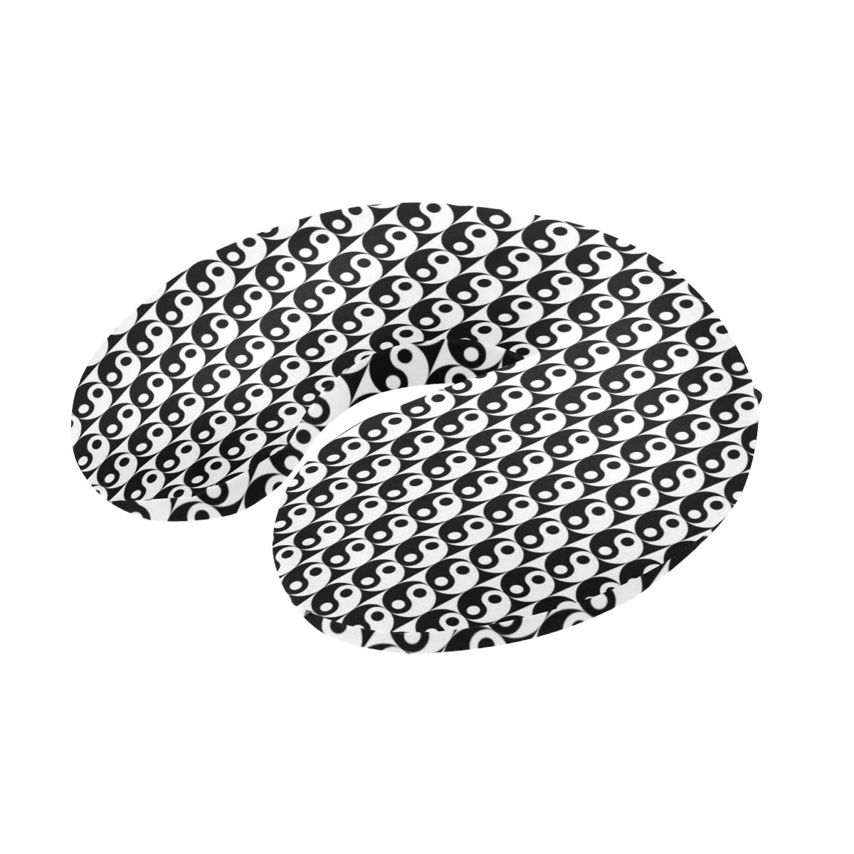 Yin Yang Classic Pattern Design Print U-Shaped Travel Neck Pillow-JTAMIGO.COM