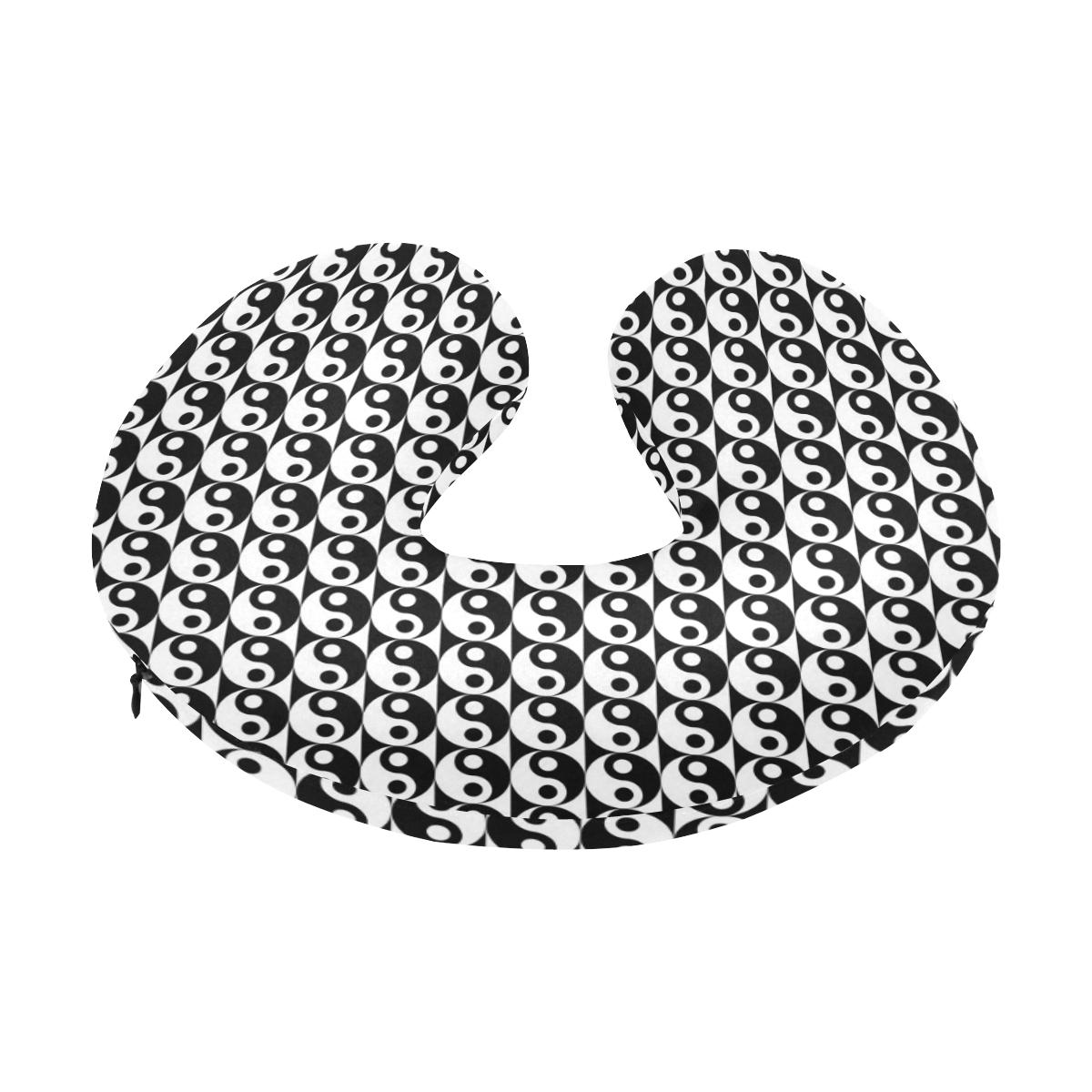 Yin Yang Classic Pattern Design Print U-Shaped Travel Neck Pillow-JTAMIGO.COM