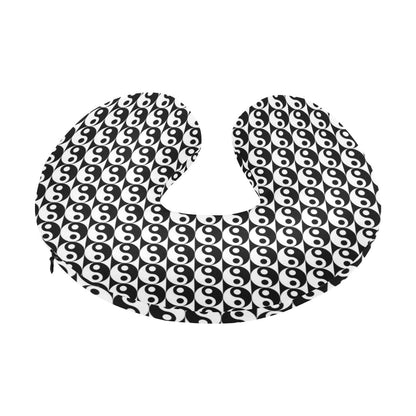 Yin Yang Classic Pattern Design Print U-Shaped Travel Neck Pillow-JTAMIGO.COM