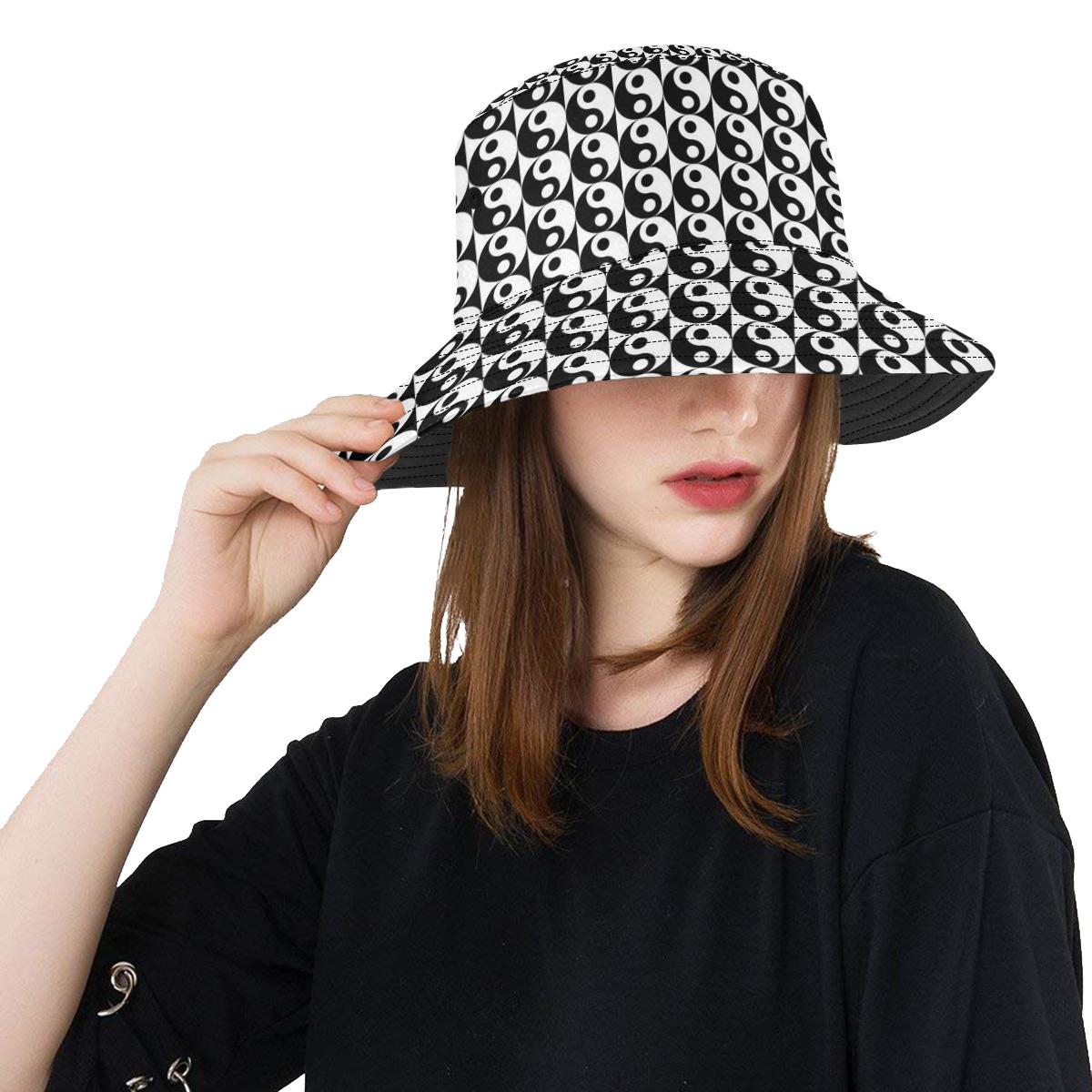 Yin Yang Classic Pattern Design Print Unisex Bucket Hat