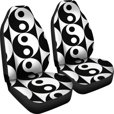 Yin Yang Classic Pattern Design Print Universal Fit Car Seat Covers