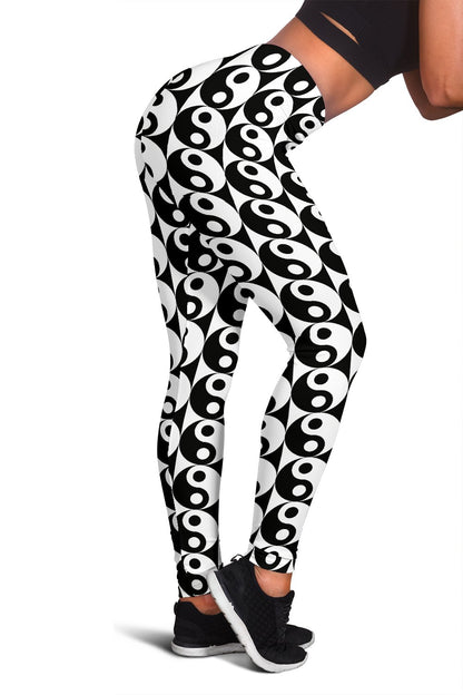 Yin Yang Classic Pattern Design Print Women Leggings