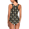 Yin Yang Skull Themed Design Print One Piece Swimsuit-JTAMIGO.COM