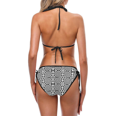 Yin Yang Spiral Design Print Bikini Swimsuit-JTAMIGO.COM