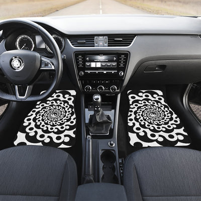 Yin Yang Spiral Design Print Car Floor Mats