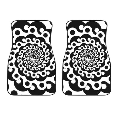 Yin Yang Spiral Design Print Car Floor Mats