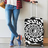 Yin Yang Spiral Design Print Luggage Cover Protector