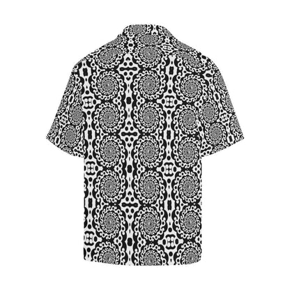 Yin Yang Spiral Design Print Men Aloha Hawaiian Shirt
