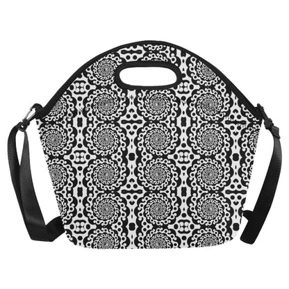 Yin Yang Spiral Design Print Neoprene Lunch Bag (Model 1669)(Large)-JTAMIGO.COM