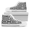 Yin Yang Spiral Design Print Women High Top Shoes