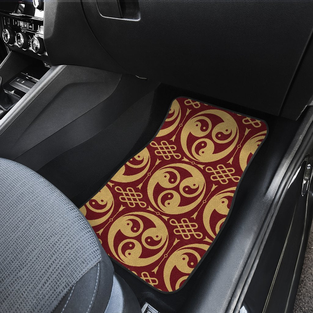 Yin Yang Style Pattern Design Print Car Floor Mats