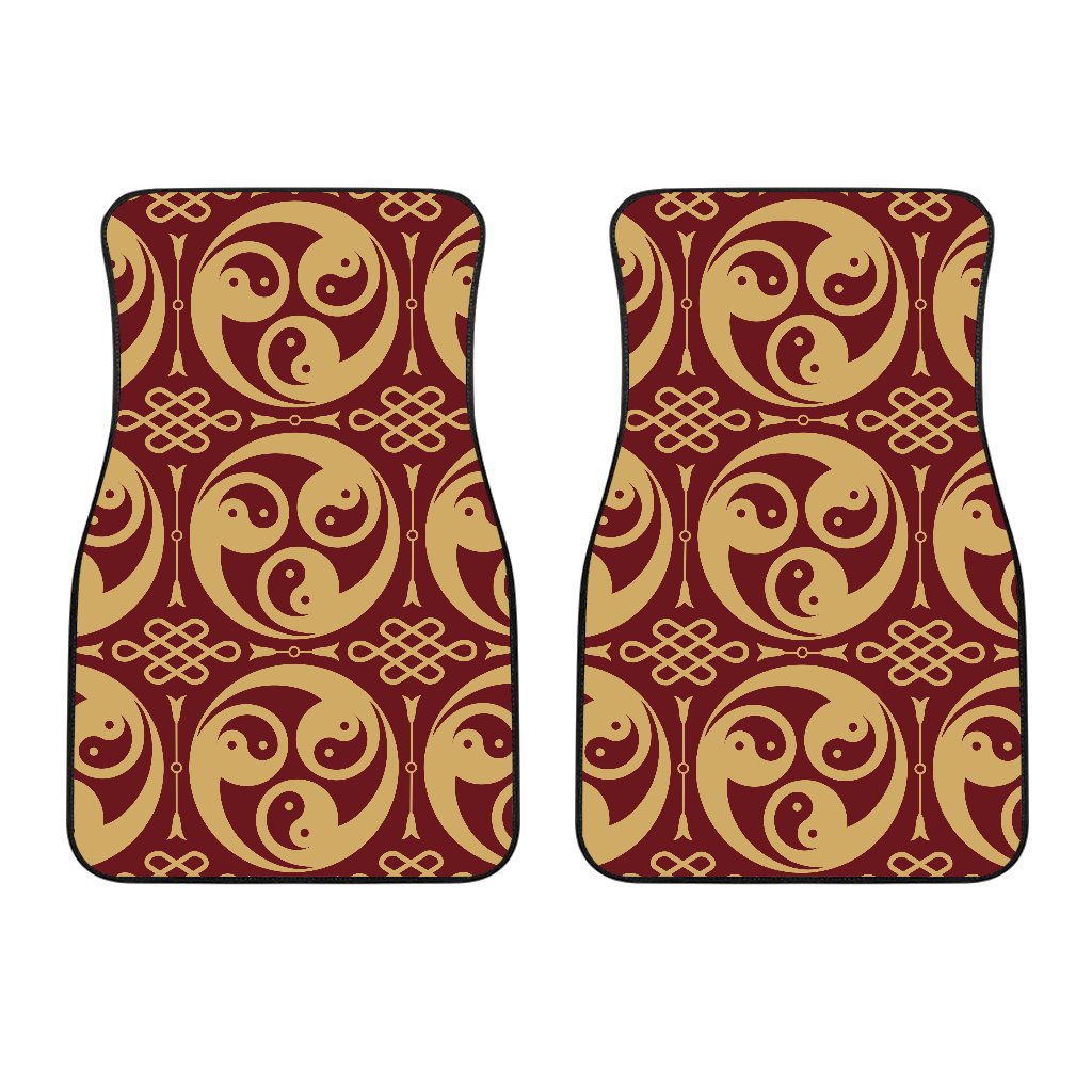 Yin Yang Style Pattern Design Print Car Floor Mats